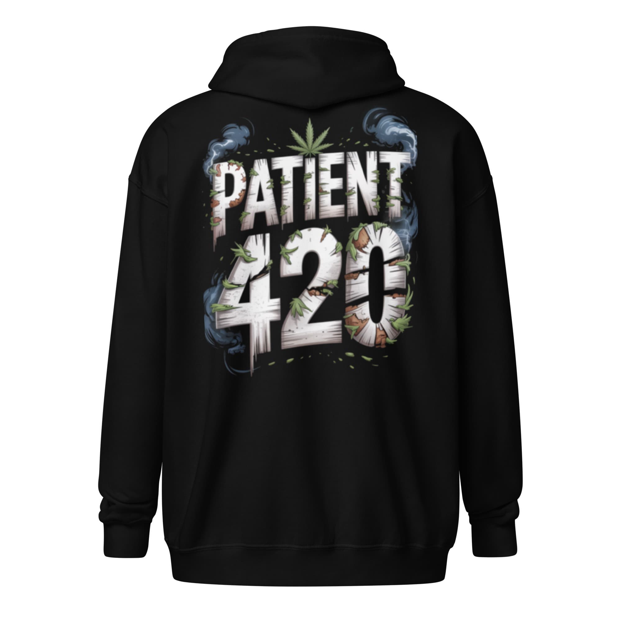Zip hoodie - PATIENT 420 – Smoke Version